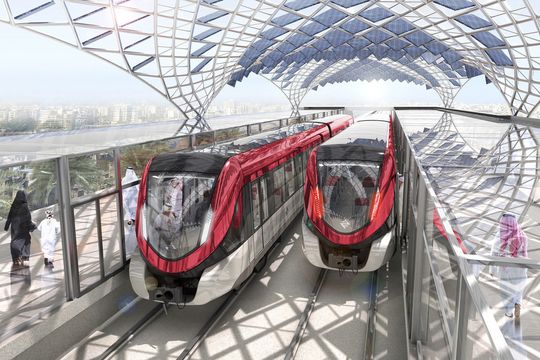 Für insgesamt 1,5 Mrd. Euro liefert Siemens für die Hauptstadt Riad eine schlüsselfertige Bahnanlage für zwei fahrerlose U-Bahnlinien. Mit sechs Linien und einer Gesamtlänge von 175 Kilometern soll ein hochmodernes U-Bahnsystem gebaut werden. Siemens stattet Linie 1 und 2 der sechs Linien mit Inspiro-Zügen, Elektrifizierung sowie Signal- und Kommunikationstechnik für den fahrerlosen Betrieb aus. Für insgesamt 1,5 Mrd. Euro liefert Siemens für die Hauptstadt Riad eine schlüsselfertige Bahnanlage für zwei fahrerlose U-Bahnlinien. Mit sechs Linien und einer Gesamtlänge von 175 Kilometern soll ein hochmodernes U-Bahnsystem gebaut werden. Siemens stattet Linie 1 und 2 der sechs Linien mit Inspiro-Zügen, Elektrifizierung sowie Signal- und Kommunikationstechnik für den fahrerlosen Betrieb aus.