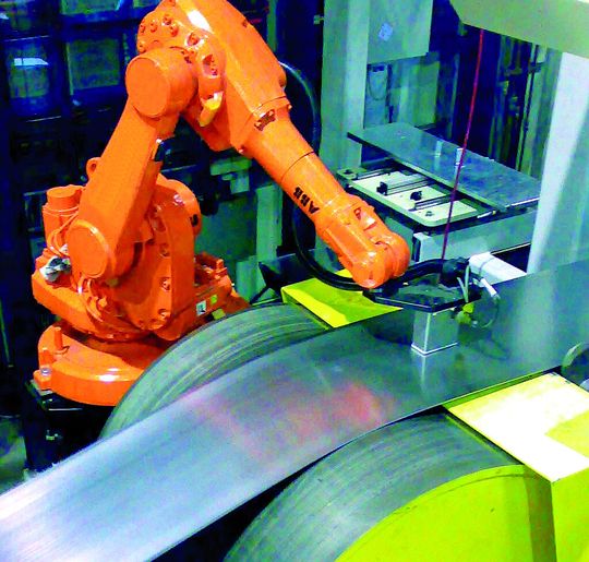 Automatisierter Einsatz von 3MA (mikromagnetische, multiparametrische Mikrostruktur- und Spannungs-Analyse). Automatisierter Einsatz von 3MA (mikromagnetische, multiparametrische Mikrostruktur- und Spannungs-Analyse).