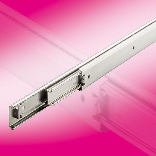 Ein Highlight ist der neue synchronisierte Vollauszug DSS 43 Syn aus der Produktfamilie Telescopic Rail Ein Highlight ist der neue synchronisierte Vollauszug DSS 43 Syn aus der Produktfamilie Telescopic Rail