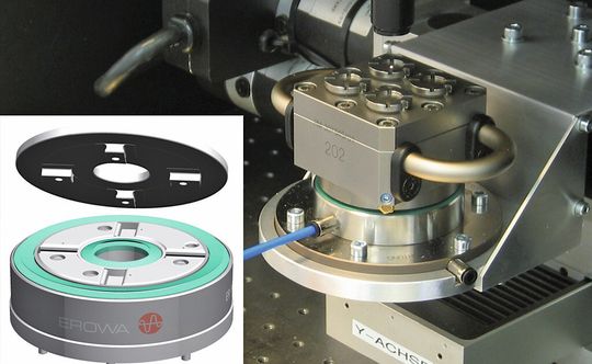 The Fine Tooling System is a clamping chuck for small dimensions. The Fine Tooling System is a clamping chuck for small dimensions.