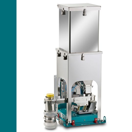 Der Vibrationsdosierer Proflex V500 ist mit zwei alternativen Abwurflängen verfügbar. Der Vibrationsdosierer Proflex V500 ist mit zwei alternativen Abwurflängen verfügbar.