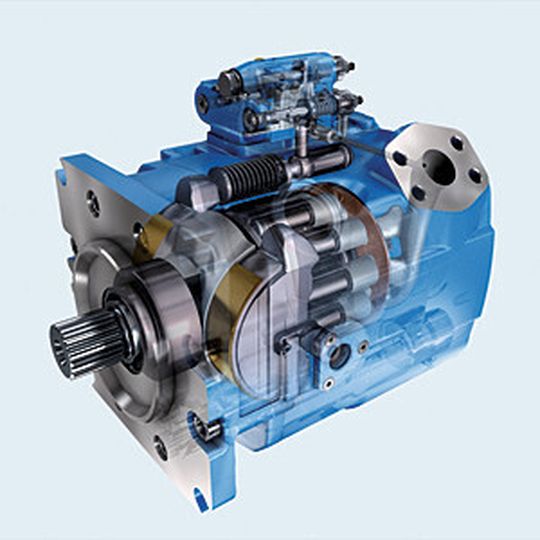Die von Grund auf neu entwickelte Axialkolbenpumpe A11VO Baureihe 40 von Bosch Rexroth steigere die Produktivität der Arbeitshydraulik in Heavy-Duty-Anwendungen durch ein schnelleres Regelverhalten und eine höhere Stabilität in Load-Sensing-Systemen.