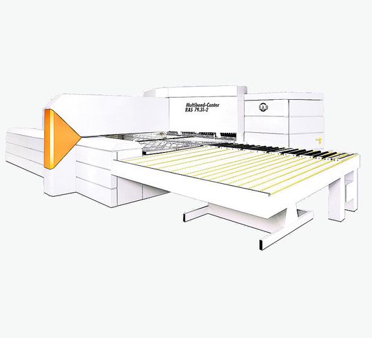 Multibend-Center Modell RAS 79.31-2: die Maschine zeichnet sich insbesondere durch die Biegelänge von 3060 mm bei 2 mm dickem Stahlblech aus. Multibend-Center Modell RAS 79.31-2: die Maschine zeichnet sich insbesondere durch die Biegelänge von 3060 mm bei 2 mm dickem Stahlblech aus.
