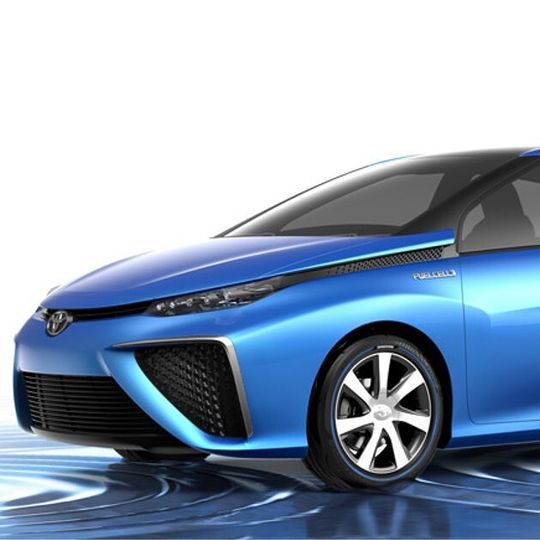 Toyota-Studie mit Wasserstoffantrieb. Toyota-Studie mit Wasserstoffantrieb.