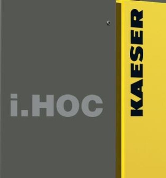 Er liefert Druckluft mit Drucktaupunkten bis zu -40 °C und spart dabei Energie und Platz: der trockenverdichtende Schraubenkompressor mit dem neuen integrierten Anbau-Rotationstrockner i.HOC.