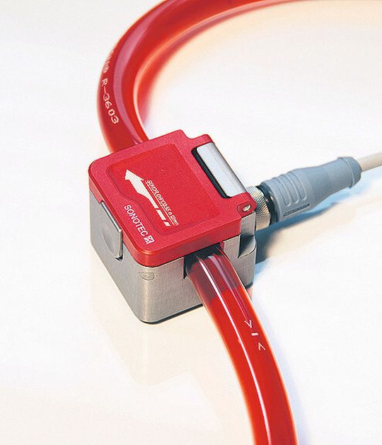 Clamp-On-Ultraschallsensoren zur Durchflussmessung eignen sich besonders für Prozesse mit strengen hygienischen Vorschriften und sorgen für korrekte Dosierung und Fließgeschwindigkeit. Clamp-On-Ultraschallsensoren zur Durchflussmessung eignen sich besonders für Prozesse mit strengen hygienischen Vorschriften und sorgen für korrekte Dosierung und Fließgeschwindigkeit.