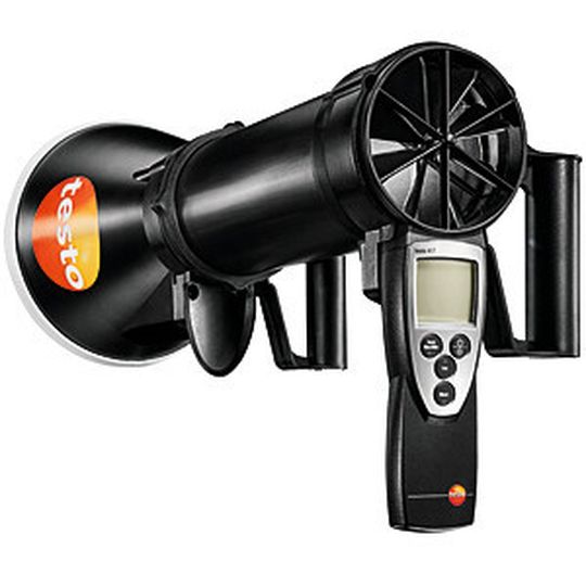 Der Volumenstrom-Gleichrichter Testovent 417 ermöglicht exakte Luftmessungen an Drallauslässen.