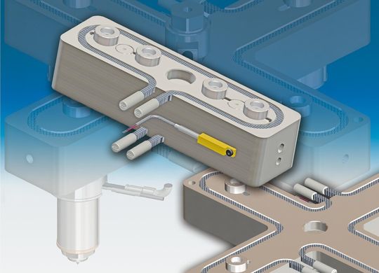The company tailors flow channel cross-sections in the manifolds to the application. The company tailors flow channel cross-sections in the manifolds to the application.