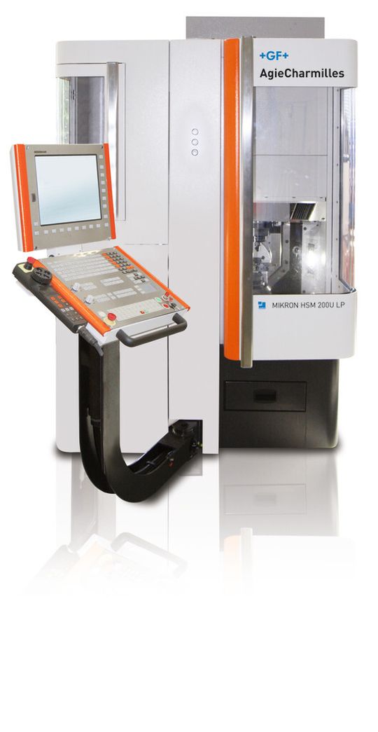 Die Mikron HSM 200U und HSM 200U LP von GF Agie Charmilles bieten die Möglichkeit, Prozesse zu automatisieren, die Genauigkeit im Mikronbereich verlangen. Die Mikron HSM 200U und HSM 200U LP von GF Agie Charmilles bieten die Möglichkeit, Prozesse zu automatisieren, die Genauigkeit im Mikronbereich verlangen.