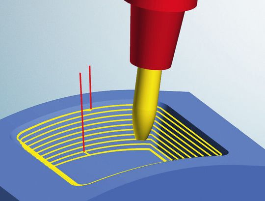 Fünf-Achs-Form-Offset-Schlichten: Tonnen- und Tropfenfräser werden jetzt von «hyperMILL 2013» unterstützt. Fünf-Achs-Form-Offset-Schlichten: Tonnen- und Tropfenfräser werden jetzt von «hyperMILL 2013» unterstützt.