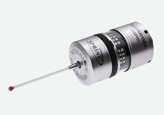 Der Scanning-Messtaster OSP60 ist Kern des Sprint-Scanning-Systems von Renishaw. Der Scanning-Messtaster OSP60 ist Kern des Sprint-Scanning-Systems von Renishaw.