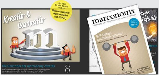Sie ist da! Die neue marconomy-Themenausgabe mit dem Schwerpunkt Marke. Sie ist da! Die neue marconomy-Themenausgabe mit dem Schwerpunkt Marke.
