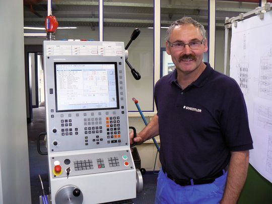 Manfred Köhler, Fräser bei Staedtler Manfred Köhler, Fräser bei Staedtler
