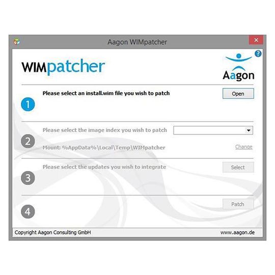 WIMPatcher liest eine Image-Datei (install.wim) ein und prüft, welche Windows-Editionen enthalten sind. WIMPatcher liest eine Image-Datei (install.wim) ein und prüft, welche Windows-Editionen enthalten sind.