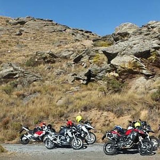 4. Januar 2014, Südspanien. Motorradfahren fast wie im Himmel. 4. Januar 2014, Südspanien. Motorradfahren fast wie im Himmel.