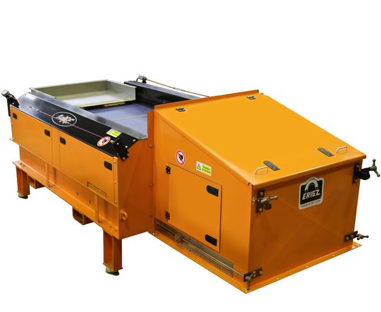 Der Wirbelstromabscheider Eriez Revx-E mit exzentrischem Rotor überzeugt durch eine gute Feingutwiedergewinnung.