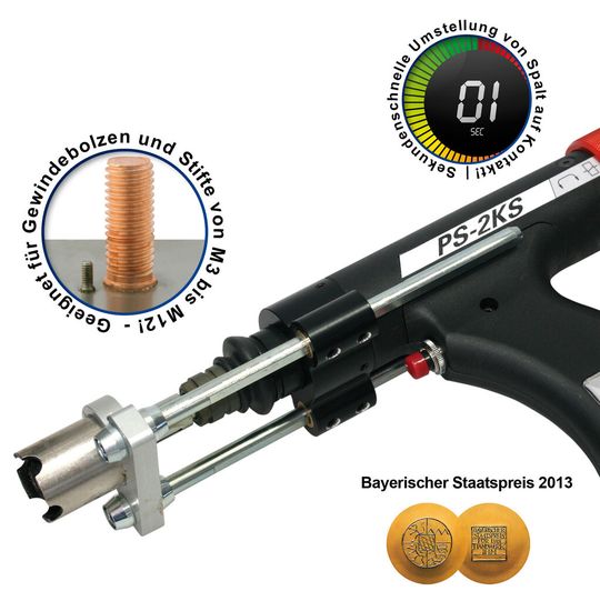 Die Spalt- und Kontaktschweißpistole PS-2KS. Die Spalt- und Kontaktschweißpistole PS-2KS.