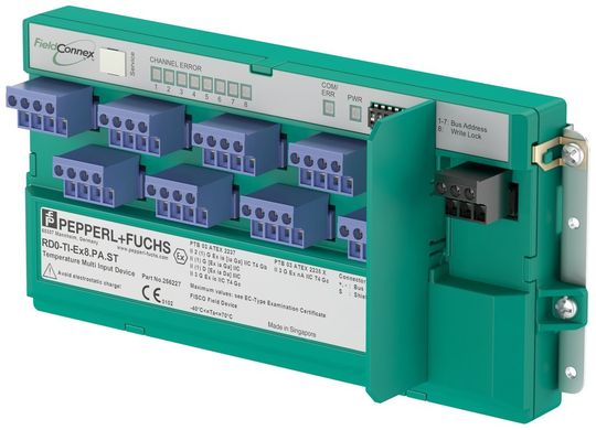 Temperature multiplexer for Profibus PA with eight inputs for analog signals Temperature multiplexer for Profibus PA with eight inputs for analog signals