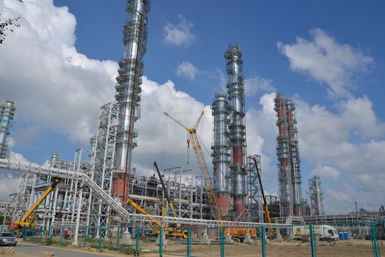 Constructruction of the second stage of gas fractionation uniit (GFU-2) at Tobolsk-Neftekhim Constructruction of the second stage of gas fractionation uniit (GFU-2) at Tobolsk-Neftekhim