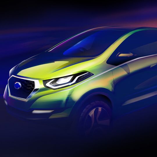Datsun stellt Anfang Februar die Studie des dritten Modells der Marke vor. Datsun stellt Anfang Februar die Studie des dritten Modells der Marke vor.