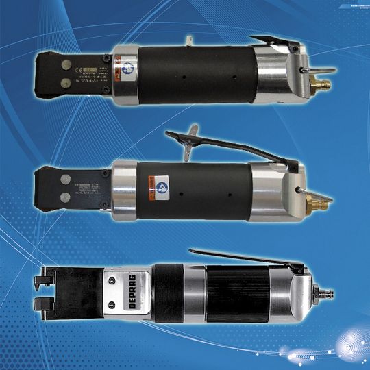 Bild 1: Nützliche und handliche Helfer bei der täglichen Arbeit: Druckluftbetriebene Zangen schneiden verschiedenste Materialien und übernehmen vielfältige Montageaufgaben. Bild 1: Nützliche und handliche Helfer bei der täglichen Arbeit: Druckluftbetriebene Zangen schneiden verschiedenste Materialien und übernehmen vielfältige Montageaufgaben.