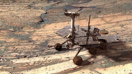 Le rover martien Opportunity. Le rover martien Opportunity.