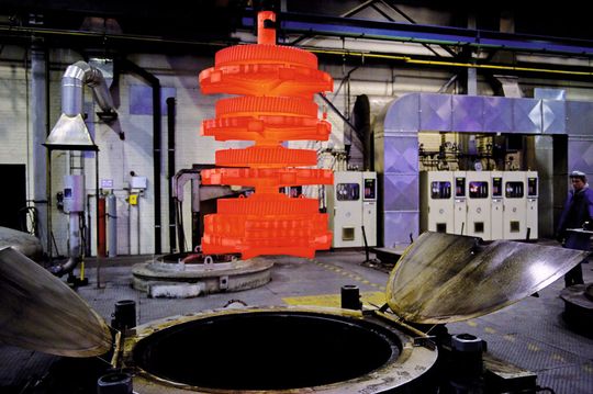 Das Härten der Zahnräder ist ein energieintensiver Prozess. Durch eine Analyse der exakten Verbrauchsdaten mit B.Data wird der Energieverbrauch in diesem Prozessschritt optimiert. Das Härten der Zahnräder ist ein energieintensiver Prozess. Durch eine Analyse der exakten Verbrauchsdaten mit B.Data wird der Energieverbrauch in diesem Prozessschritt optimiert.