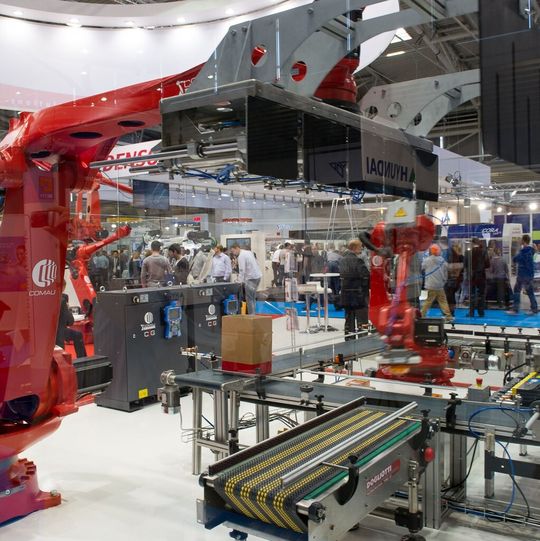 Verpackungsrobotik ist ein wichtiges Themenfeld der Automatica. Verpackungsrobotik ist ein wichtiges Themenfeld der Automatica.