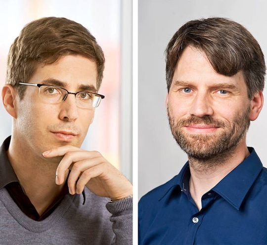 Dr. Wilhelm Auwärter und Prof. Thomas Misgeld (v.l.) werden mit je zwei Millionen Euro gefördert. Dr. Wilhelm Auwärter und Prof. Thomas Misgeld (v.l.) werden mit je zwei Millionen Euro gefördert.