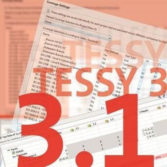 Die Integration zusätzlicher Testabdeckungs-Metriken in das Werkzeug TESSY 3.1 erleichtert es Entwicklern, die Konformität ihrer Software mit diversen Sicherheitsnormen nachzuweisen. Die Integration zusätzlicher Testabdeckungs-Metriken in das Werkzeug TESSY 3.1 erleichtert es Entwicklern, die Konformität ihrer Software mit diversen Sicherheitsnormen nachzuweisen.