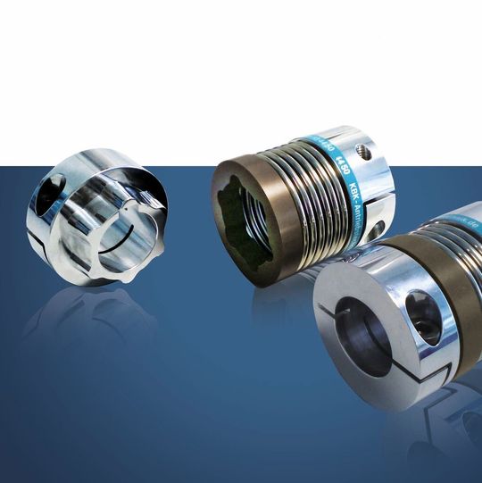 KBK Antriebstechnik bietet ab sofort Metallbalgkupplungen mit einer axial steckbaren und spielfreien Verbindung an. KBK Antriebstechnik bietet ab sofort Metallbalgkupplungen mit einer axial steckbaren und spielfreien Verbindung an.