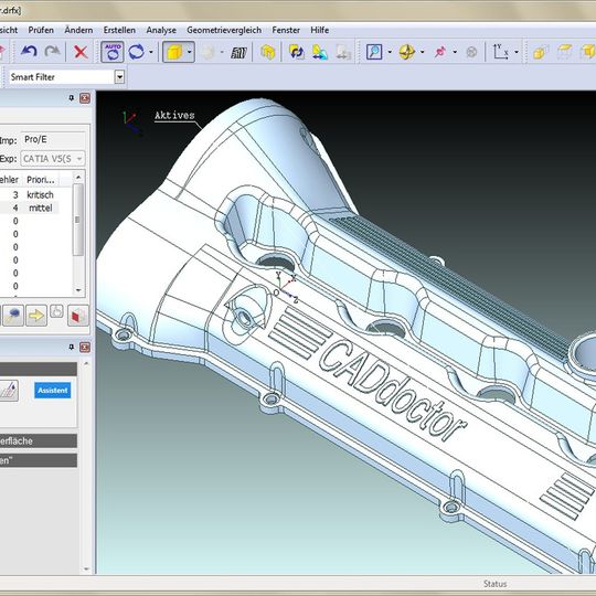 Mit der Software CAD-Doctor lässt sich das Handling von CAD-Modellen, die häufig zu viele Detailinformationen enthalten, vereinfachen. Mit der Software CAD-Doctor lässt sich das Handling von CAD-Modellen, die häufig zu viele Detailinformationen enthalten, vereinfachen.