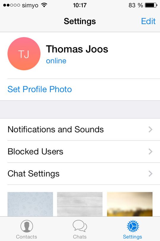 In Telegram lassen sich ebenfalls umfangreiche Einstellungen vornehmen, sowie Benutzer blockieren und mehr.