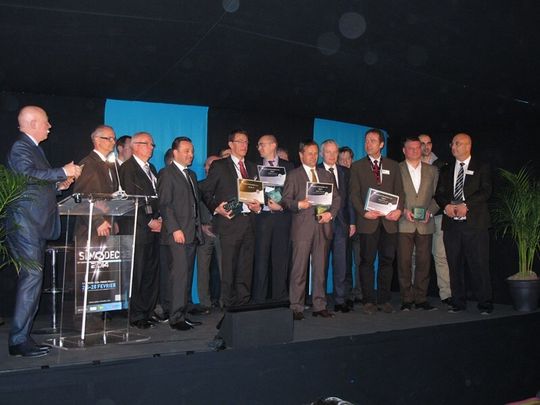 Tous les lauréats de l'édition 2014 des Trophées de l'innovation qui ont eu lieu lors du salon du Simodec à la Roche-sur-Foron. Tous les lauréats de l'édition 2014 des Trophées de l'innovation qui ont eu lieu lors du salon du Simodec à la Roche-sur-Foron.