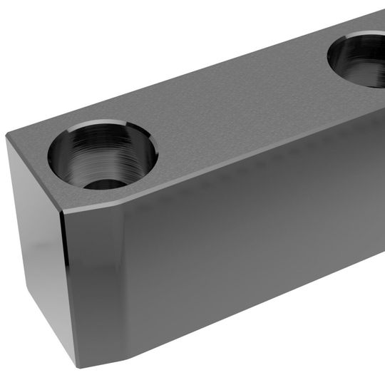 Führungsleisten Z 4252 gehärtet und mit DLC-beschichtet.