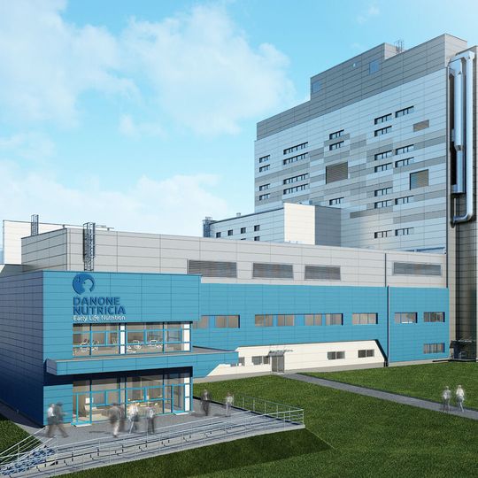 In der Milupa-Werkshalle wird in Zukunft auf einer Fläche von 15.000 Quadratmetern Babynahrung produziert.