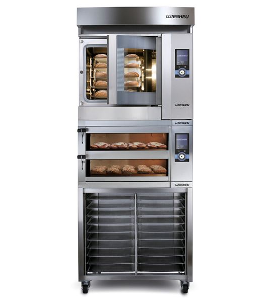 Backen rund um die Uhr: Kombination Ladenbackofen „Dibas“ mit Etagenbackofen „Ebo“