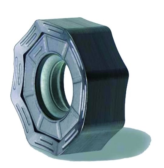 Die Multi-Edge-Double-8-Wendeplatte eignet sich für die wirtschaftliche Schruppbearbeitung von Gusswerkstoffen. Bild: Fette Die Multi-Edge-Double-8-Wendeplatte eignet sich für die wirtschaftliche Schruppbearbeitung von Gusswerkstoffen. Bild: Fette