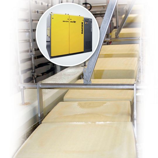 Bei der Käserei Goldsteig sorgte ein Schraubengebläse für eine energiesparende Abwasseraufbereitung. Bei der Käserei Goldsteig sorgte ein Schraubengebläse für eine energiesparende Abwasseraufbereitung.