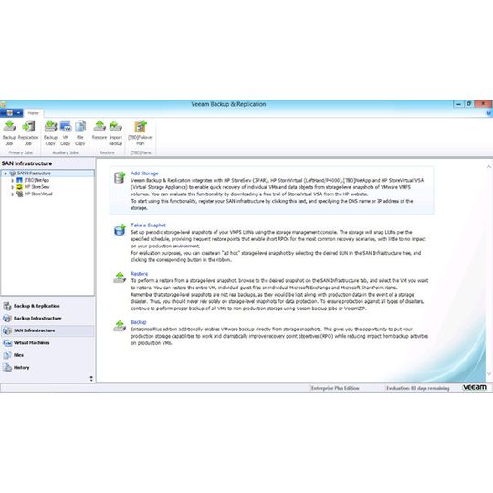 Das neue Interface von Veeam Backup & Replication mit Netapp-Support Das neue Interface von Veeam Backup & Replication mit Netapp-Support
