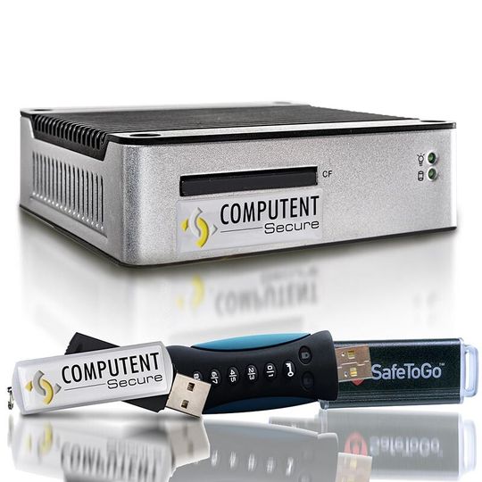 Die Computent Secure Box kann jetzt auch mit USB-Sticks von ausgewählten Drittanbietern verwendet werden. Die Computent Secure Box kann jetzt auch mit USB-Sticks von ausgewählten Drittanbietern verwendet werden.