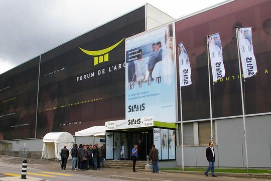 Le Forum de l’Arc, à Moutier, où se déroule au rythme biennal le salon SIAMS. Le Forum de l’Arc, à Moutier, où se déroule au rythme biennal le salon SIAMS.