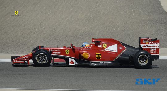 Steckt voller SKF Komponenten: Der neue F14 T der Scuderia Ferrari. Steckt voller SKF Komponenten: Der neue F14 T der Scuderia Ferrari.