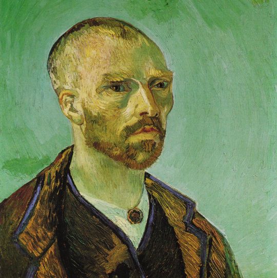 Abb. 1b: Für die grüne Farbe im Hintergrund verwendete Vincent van Gogh hochgiftiges Kupfer(II)-arsenitacetat. Die Abbildung zeigt ein Selbstbildnis des Künstlers, das er Paul Gauguin widmete. Abb. 1b: Für die grüne Farbe im Hintergrund verwendete Vincent van Gogh hochgiftiges Kupfer(II)-arsenitacetat. Die Abbildung zeigt ein Selbstbildnis des Künstlers, das er Paul Gauguin widmete.