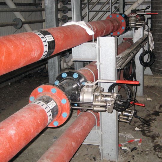 Installation der Solitax sc Feststoffsonde Installation der Solitax sc Feststoffsonde