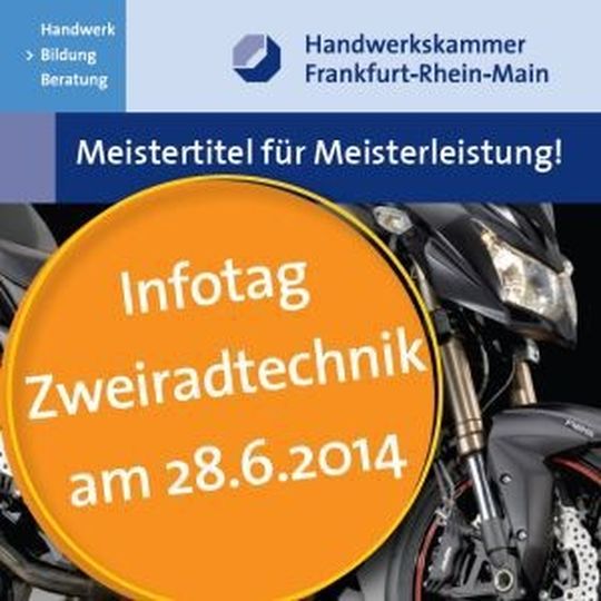 Der nächste Meisterkurs kommt bestimmt: die Bundesfachschule in Frakfurt lädt zum „Infotag Zweiradtechnik“. Der nächste Meisterkurs kommt bestimmt: die Bundesfachschule in Frakfurt lädt zum „Infotag Zweiradtechnik“.