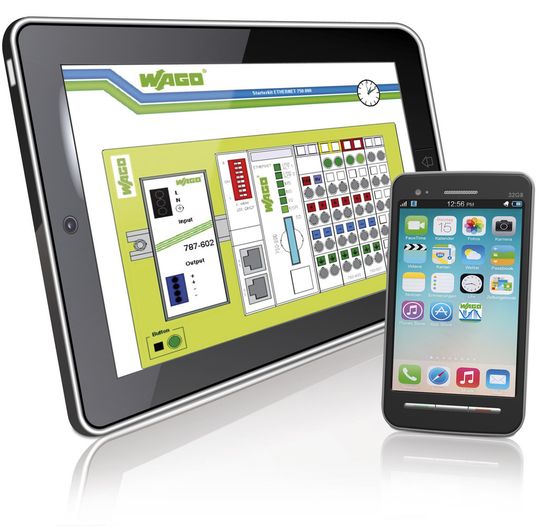 Die Wago-WebVisu-App bringt die klassische Automatisierung aufs mobile Endgerät. Die Wago-WebVisu-App bringt die klassische Automatisierung aufs mobile Endgerät.