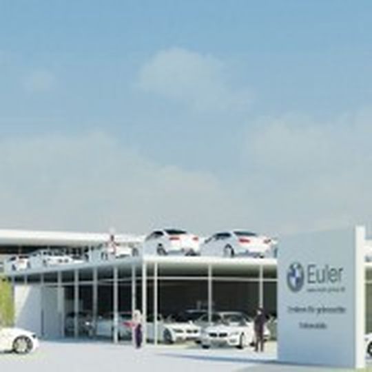 Die Computersimulation gibt einen Ausblick auf die Pläne vom Autohaus Euler.