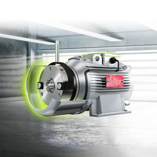 An IEC-Standard-Normmotoren lassen sich Federdruckbremsen sehr gut montieren. An IEC-Standard-Normmotoren lassen sich Federdruckbremsen sehr gut montieren.