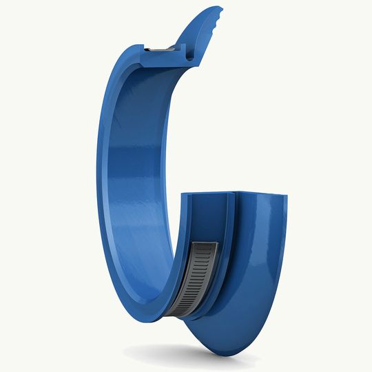 Bild 1: Die eigens für Hauptwellen von Windenergieanlagen entwickelte Axialdichtung HRC1 hält um ein Vielfaches länger als bislang übliche Elastomerdichtungen.